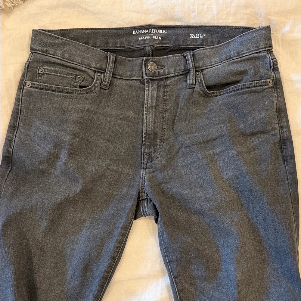 Banana Republic Men's Slim Straight Gray Jeans 32x32